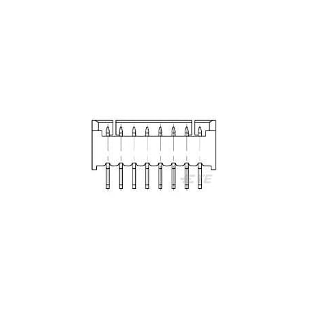 Te Connectivity 1.25 WTB HDR DIP 8 POS 1734598-8